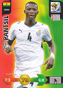 John Pantsil Ghana Panini 2010 World Cup #163